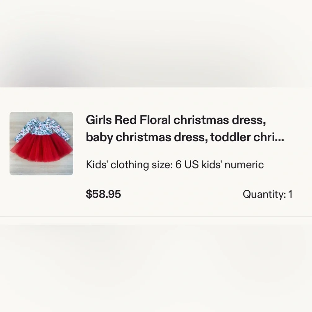 Festive Red Holly and Tulle Skirt Dress - Picture 6 of 6